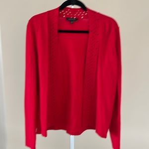 Ann Taylor red cardigan sweater in size medium